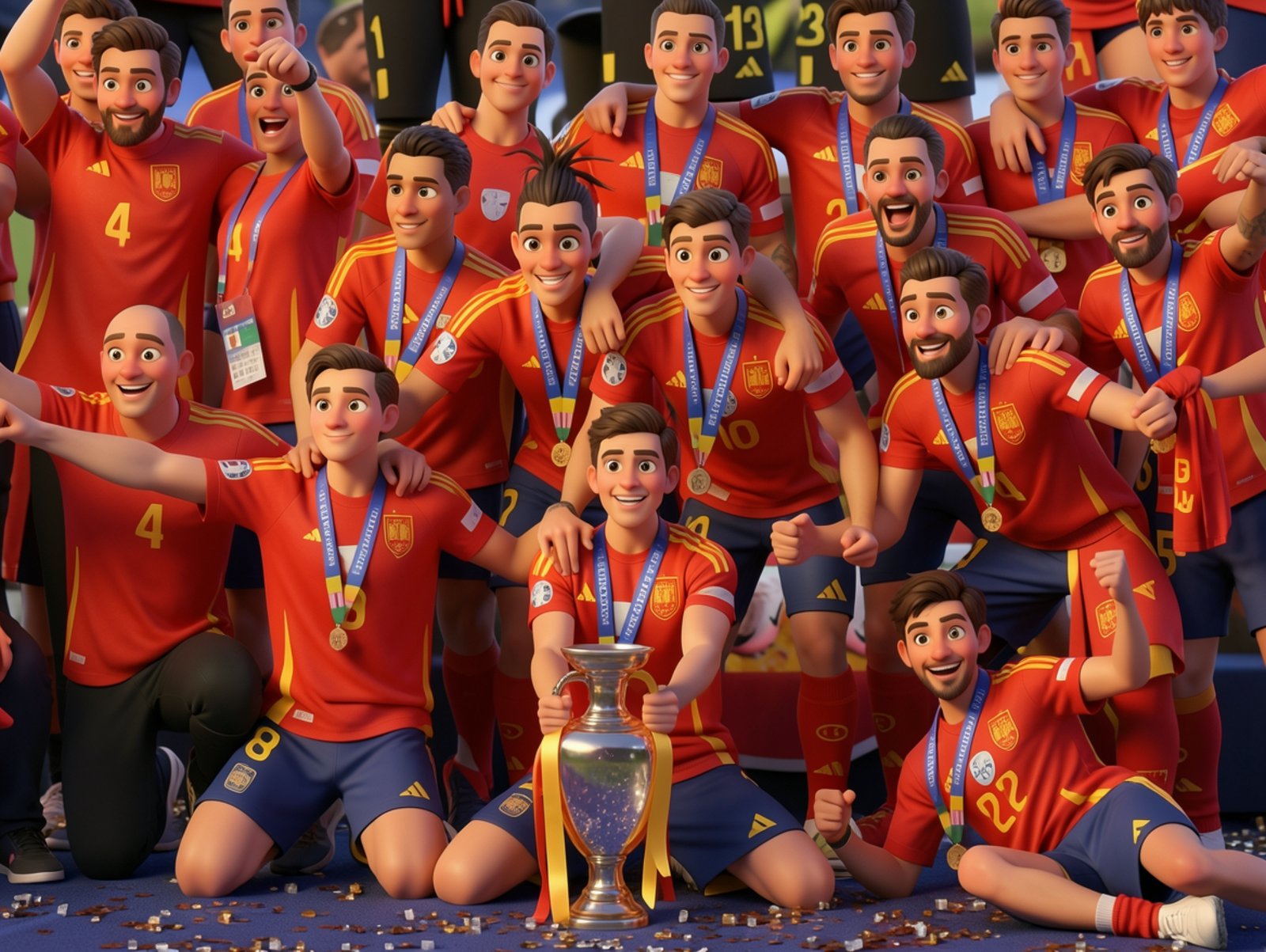 spain celebrating